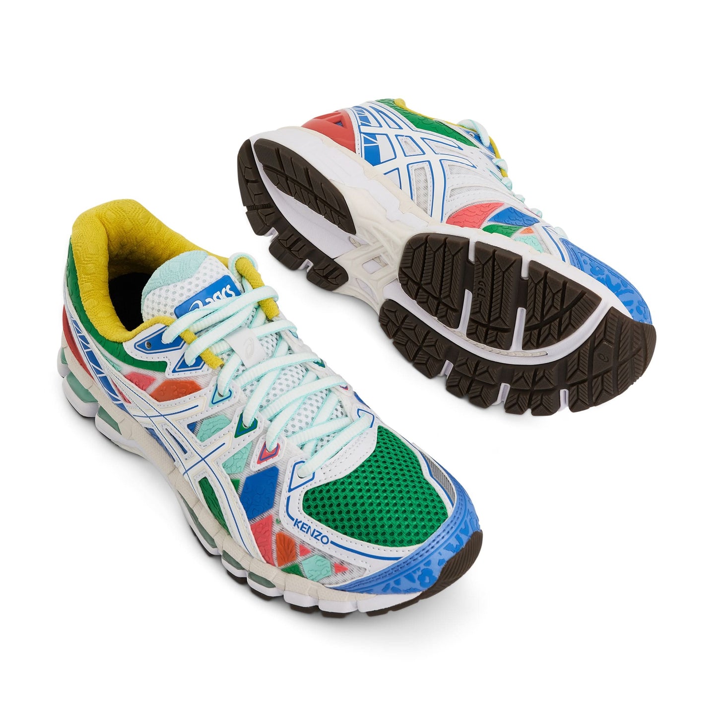 Kenzo x ASICS Gel Kayano 20 in White/Yellow