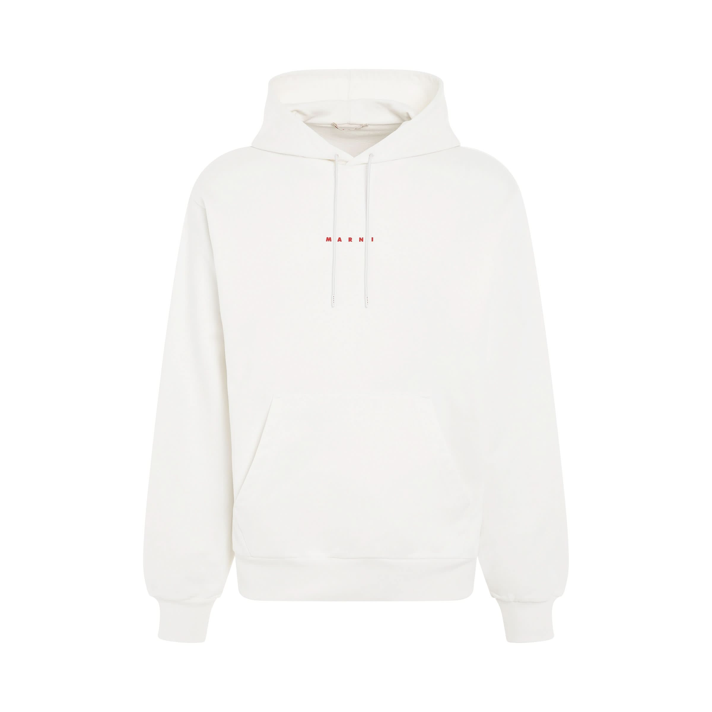 Logo Hoodie in Natural White