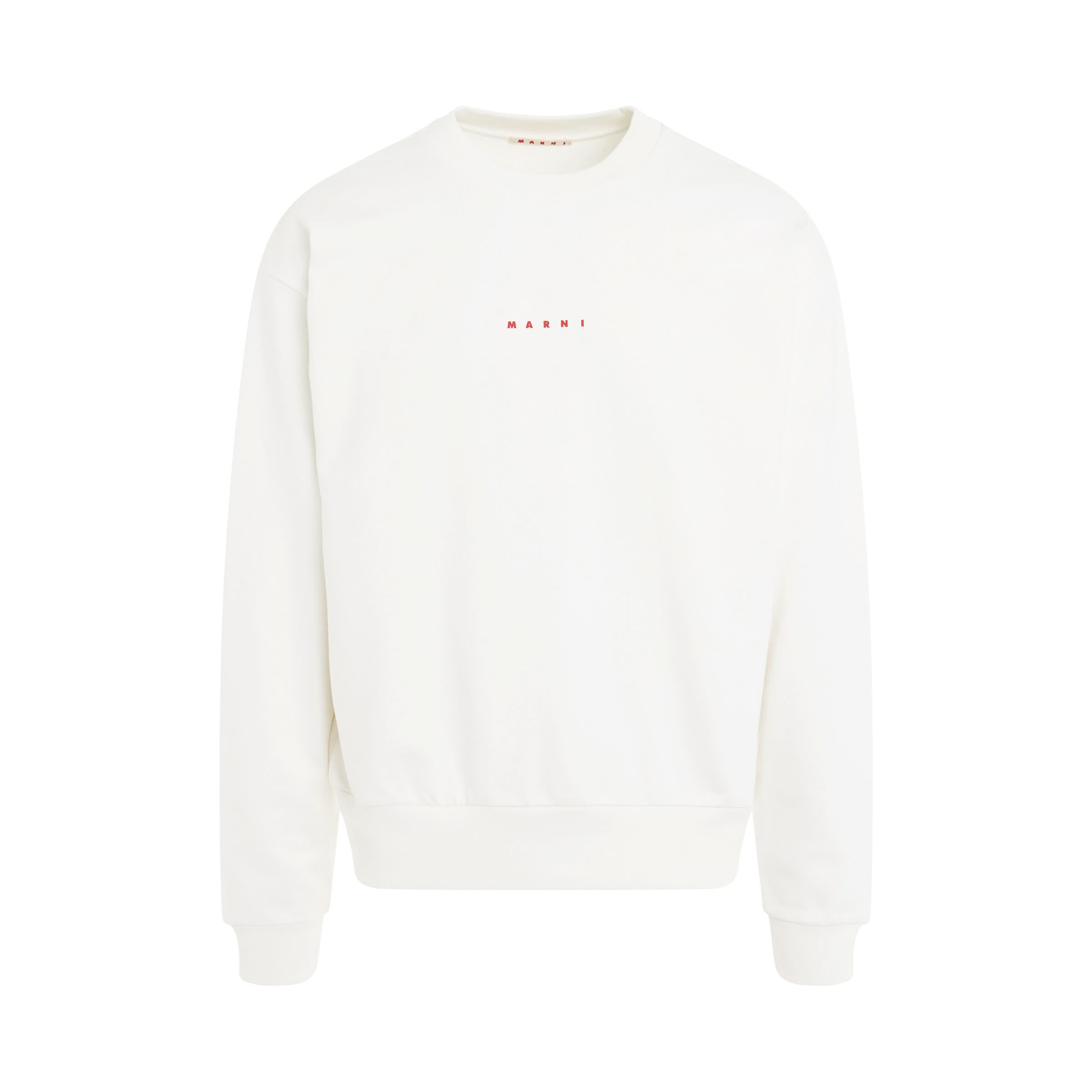 Logo Sweatshirt in Natural White