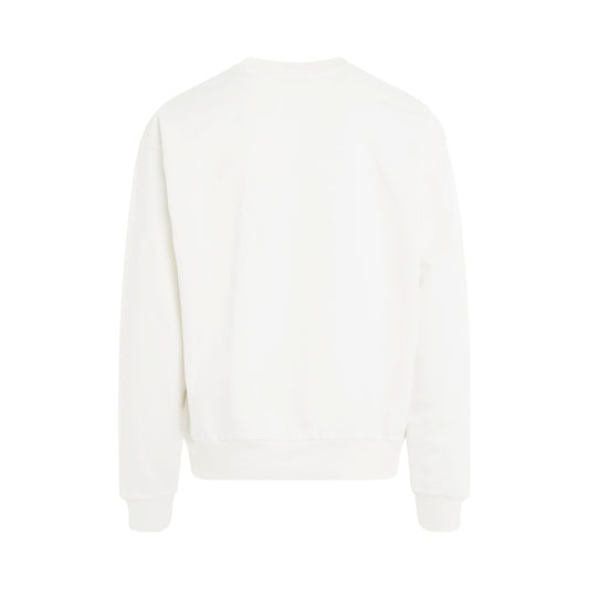 Logo Sweatshirt in Natural White