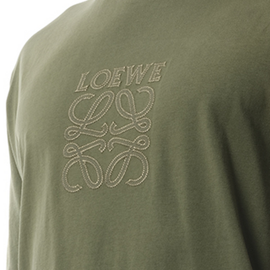 Faded Anagram T-Shirt in Khaki Green