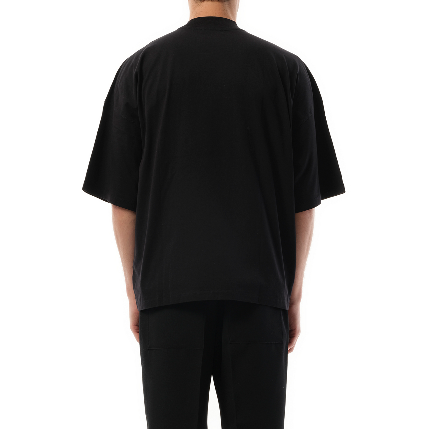 Mock Neck T-Shirt in Black