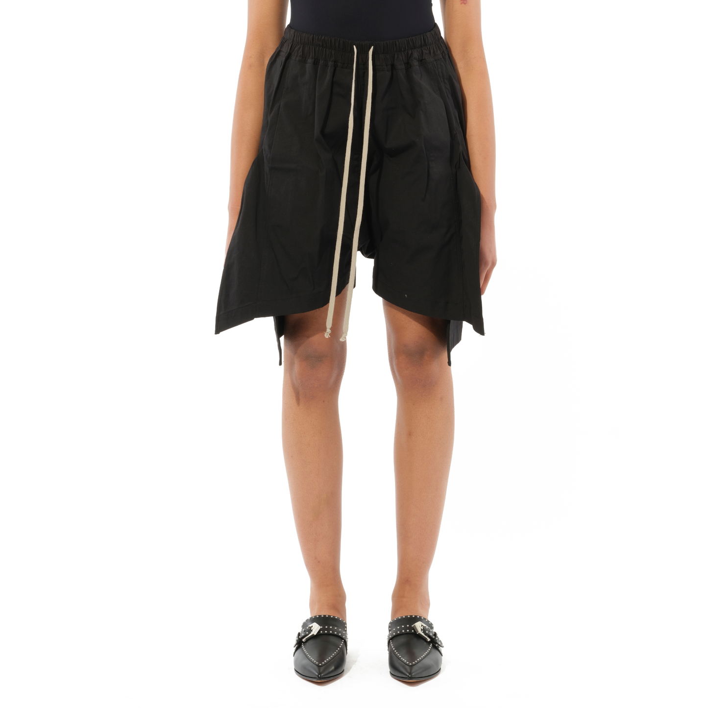 Flounced Shorts in Black