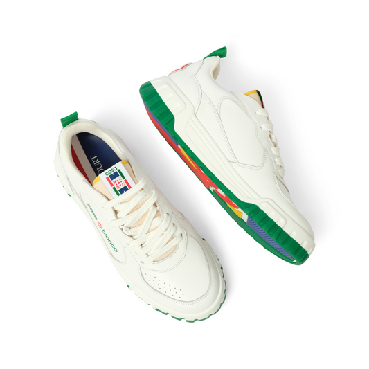 Court Sneaker in White/Green