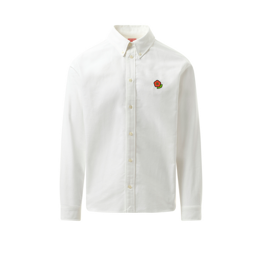 Kenzo Pop Crest Casual Shirt in White