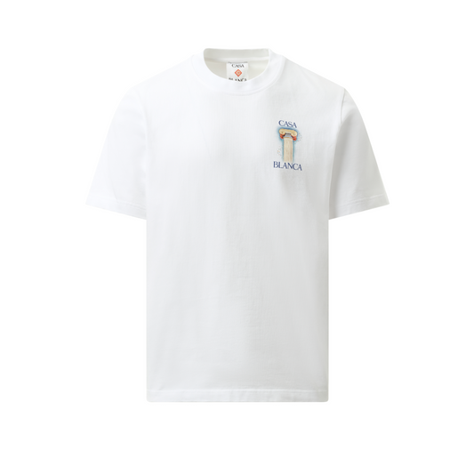 La Colomne Printed T-Shirt in White