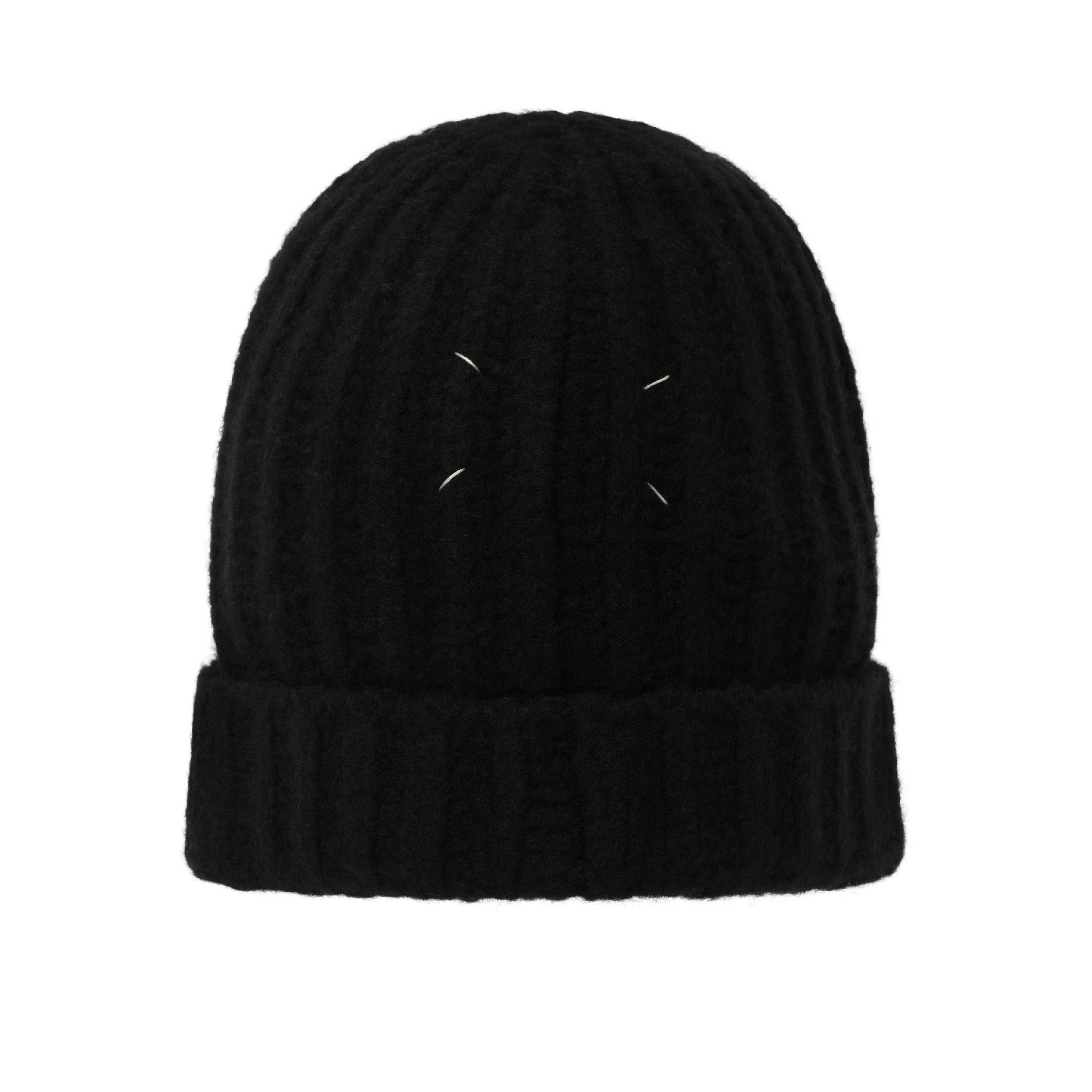 Four Stiches Beanie in Black