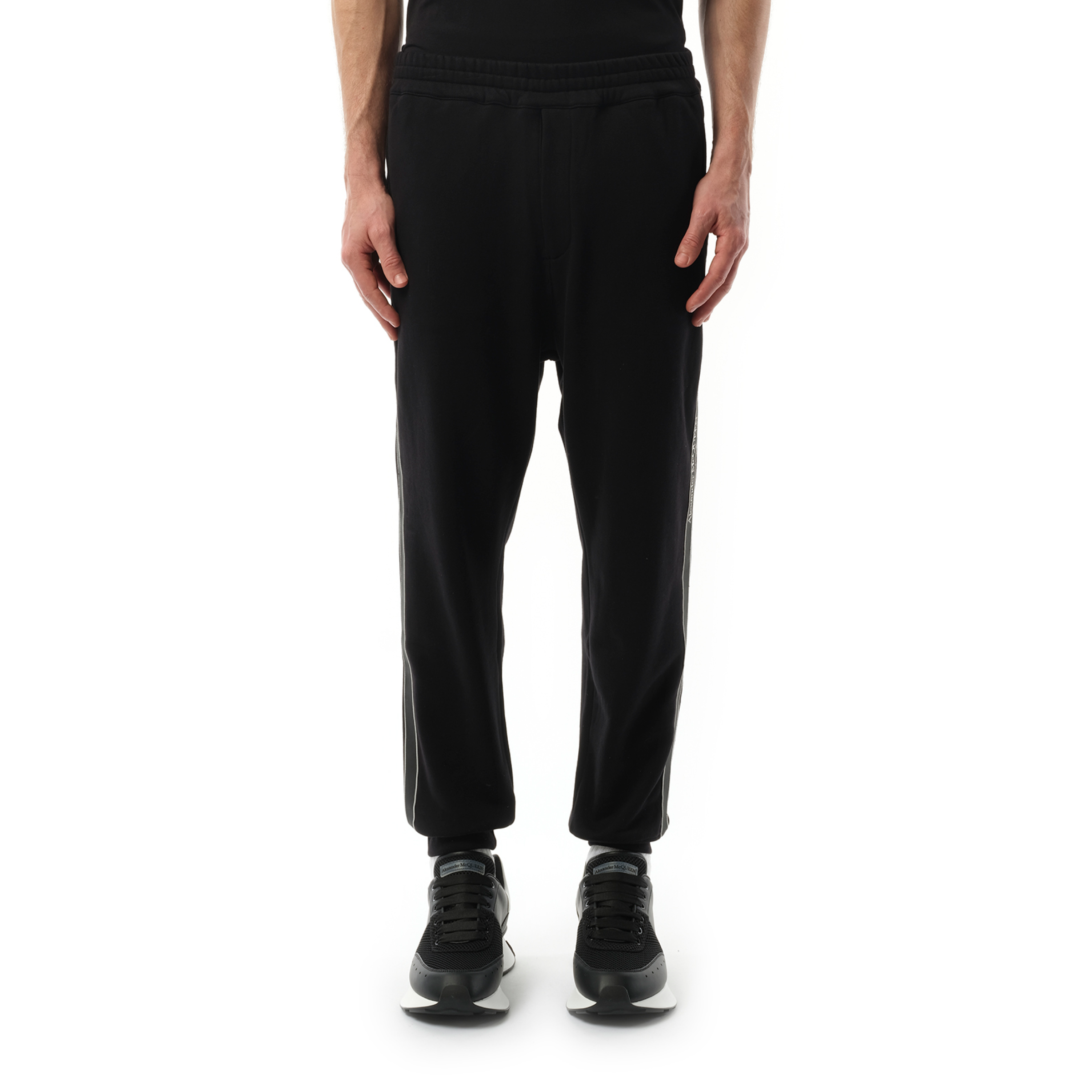 Tape Jogger in Black/Black