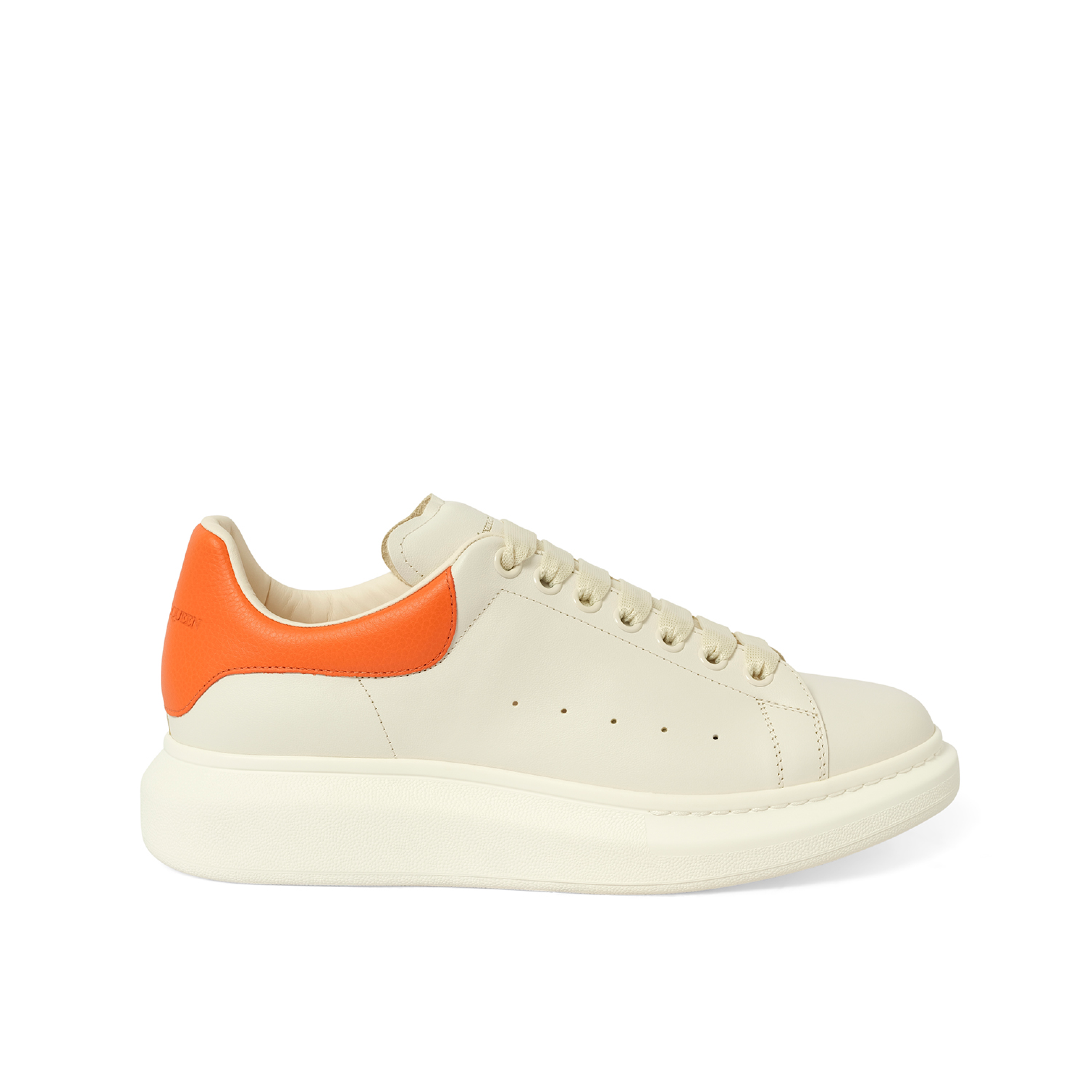 Larry Oversized Sneaker in Off White/Orange