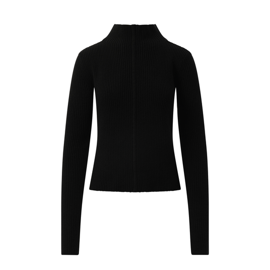 Headon Double Lupetto Sweater in Black