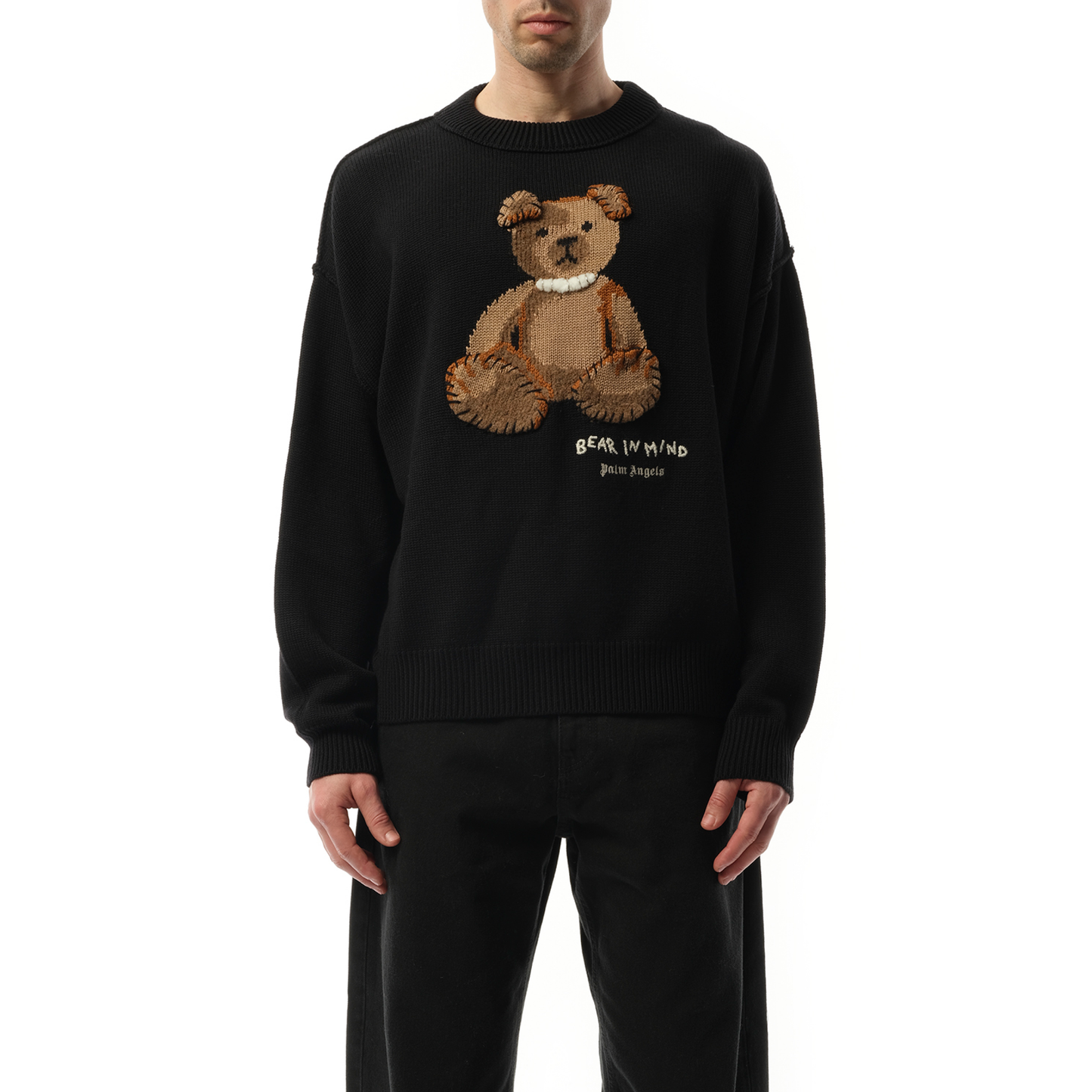 Bear in Mind Sweater in Black/Brown