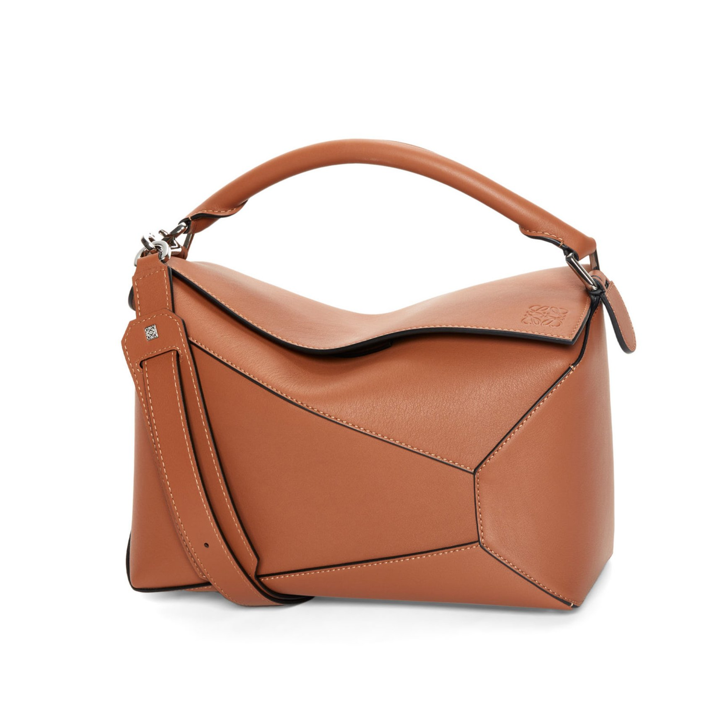 Puzzle Edge Bag in Tan