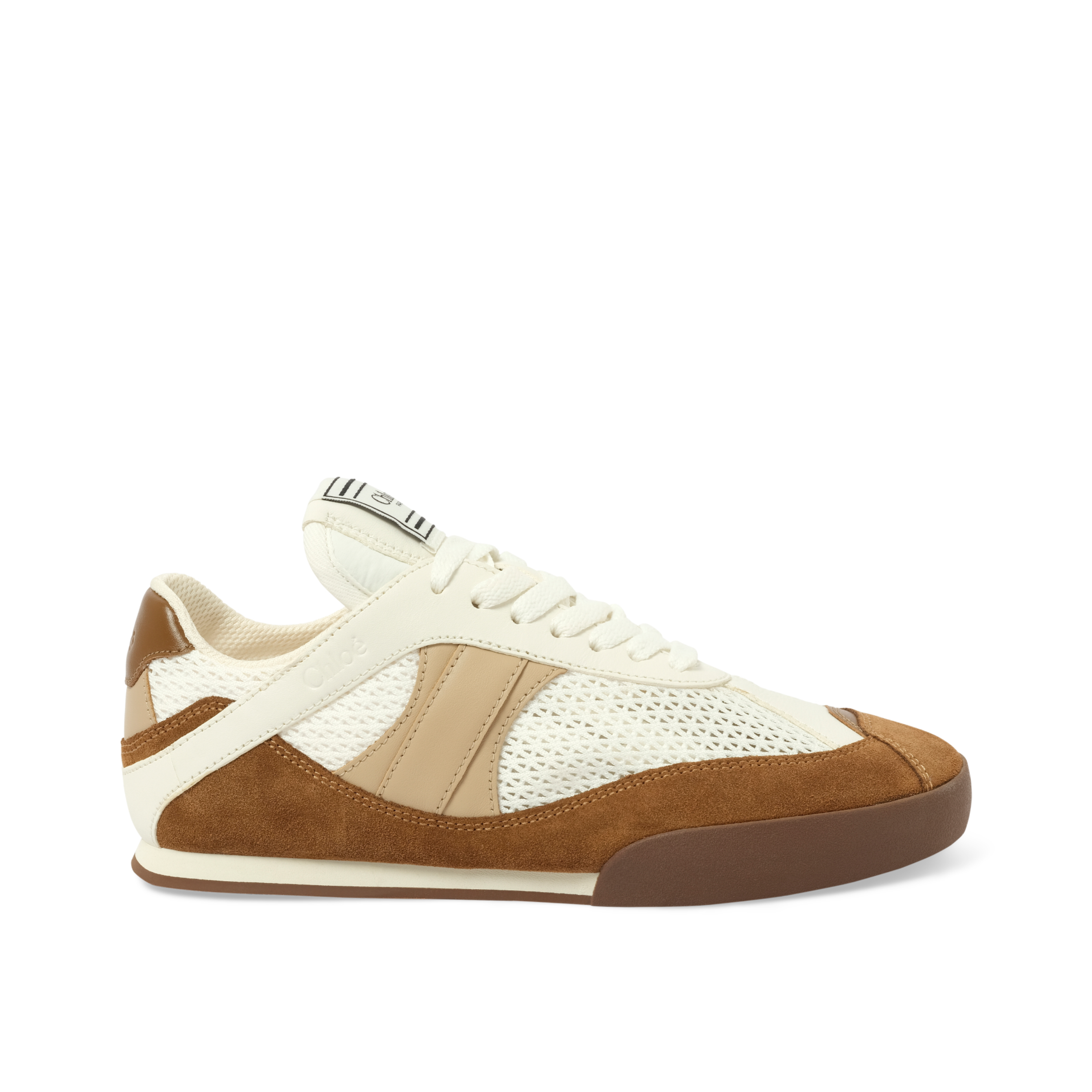 Chloe Kick Sneaker in Natural Brown