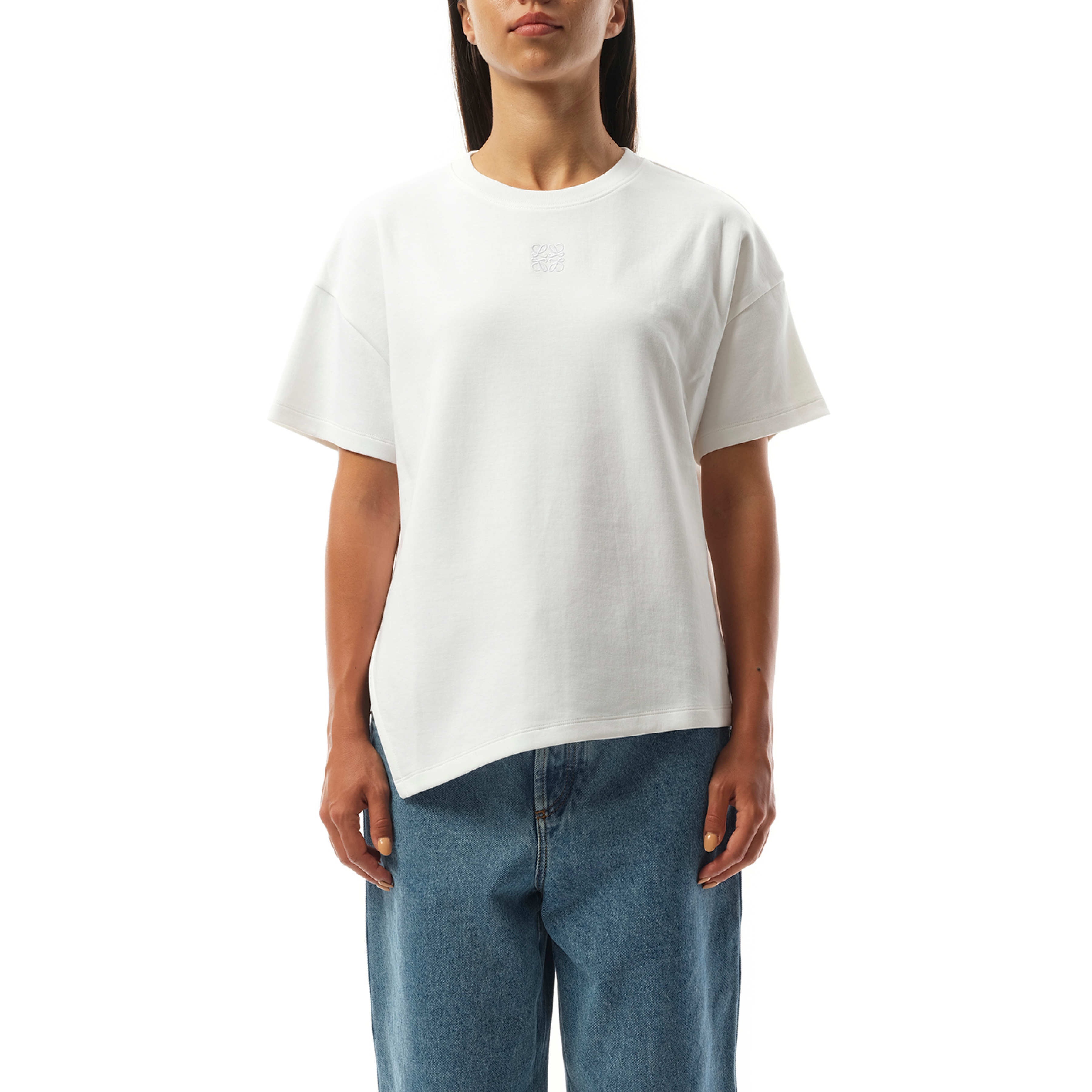 Asymmetric T-Shirt in White