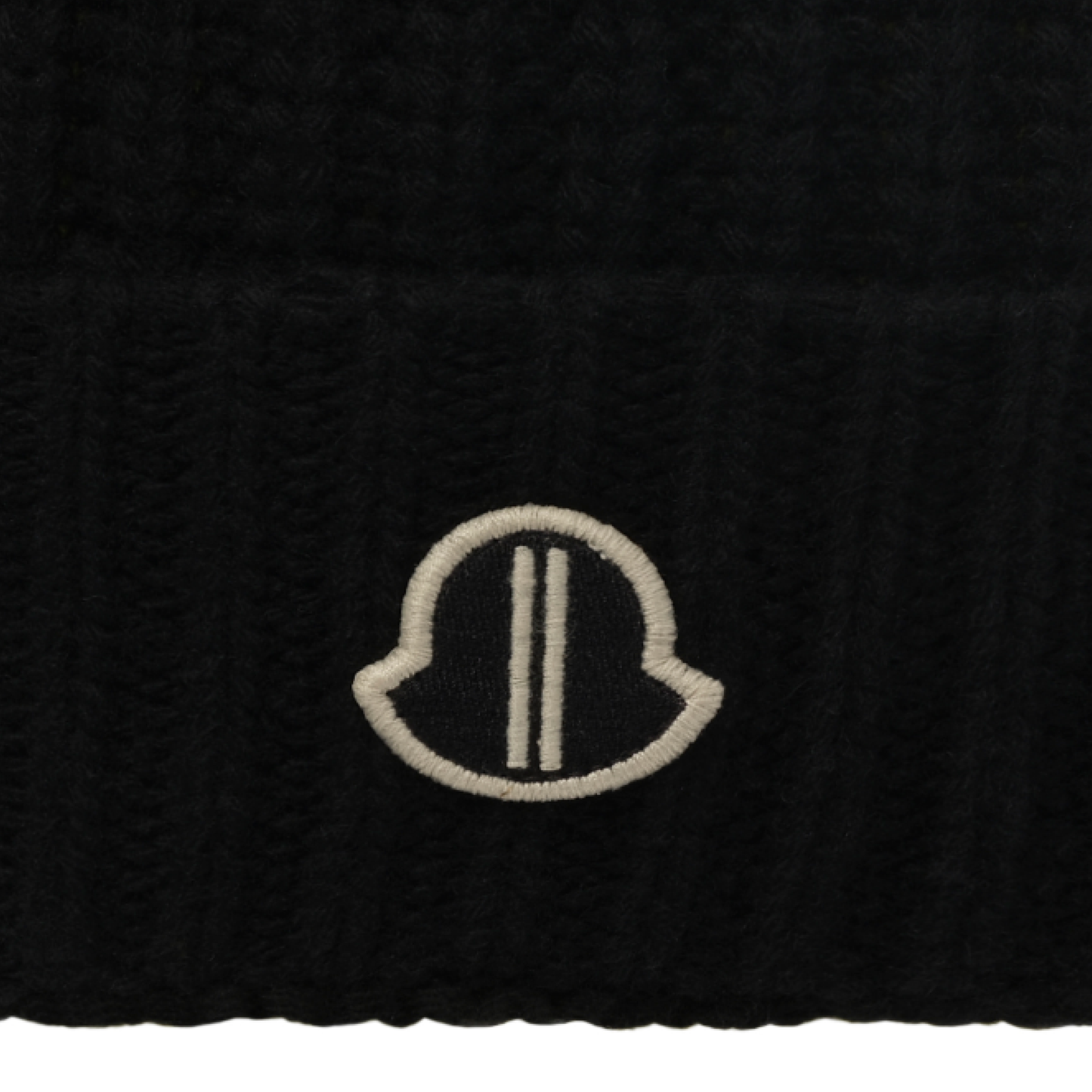 Rick Owens x Moncler Logo Beanie in Black