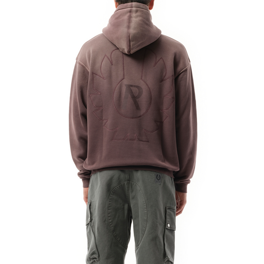 Represent X Belstaff Outline Phoenix Hoodie in Plum