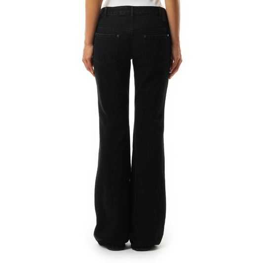 Slim-Flared Jeans in Magnetite