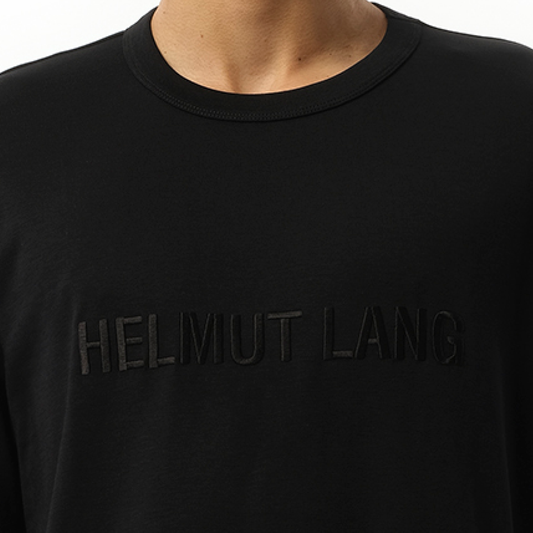 Logo Embroidered T-Shirt in Black