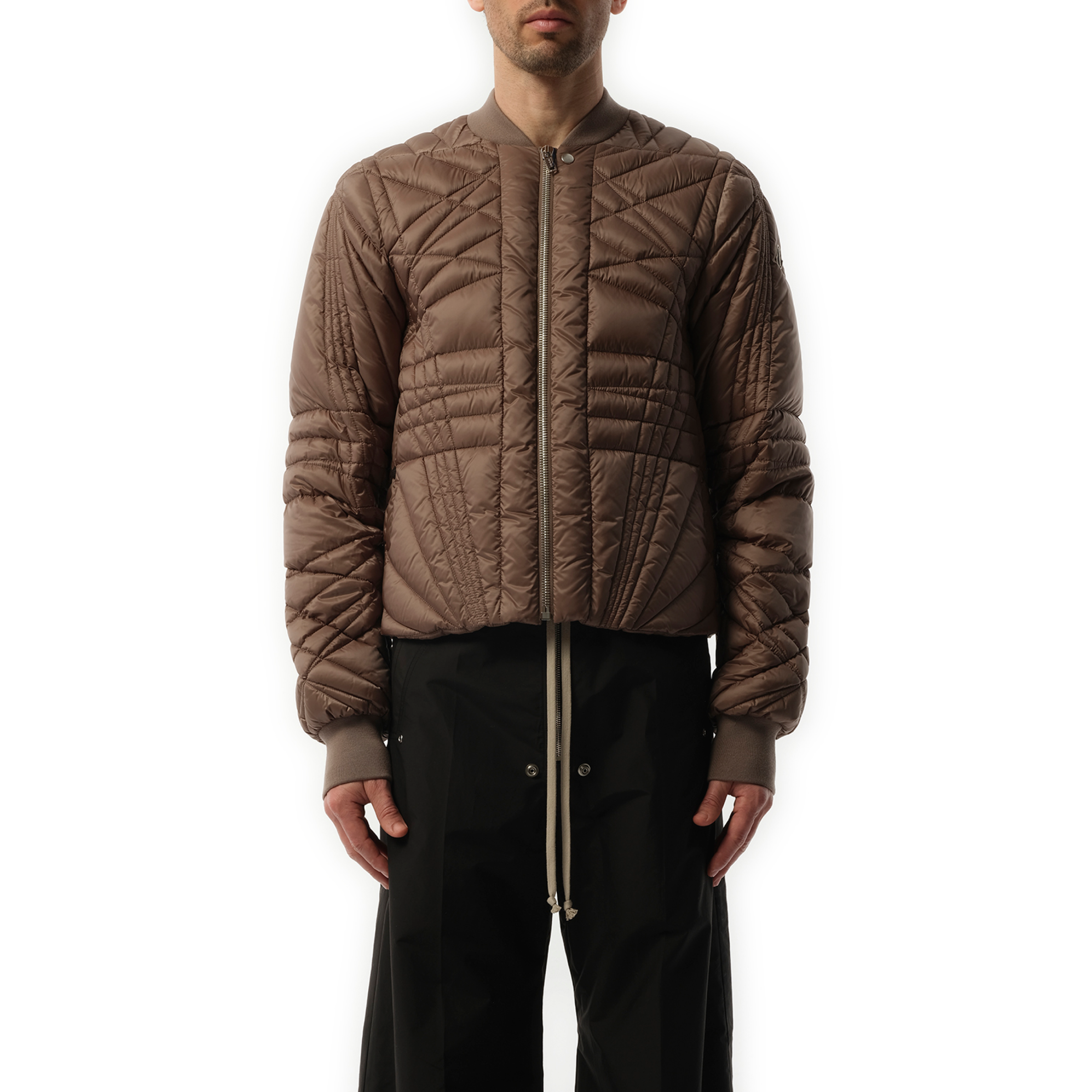 Rick Owens x Moncler Megapenta Flight Jacket in Dust