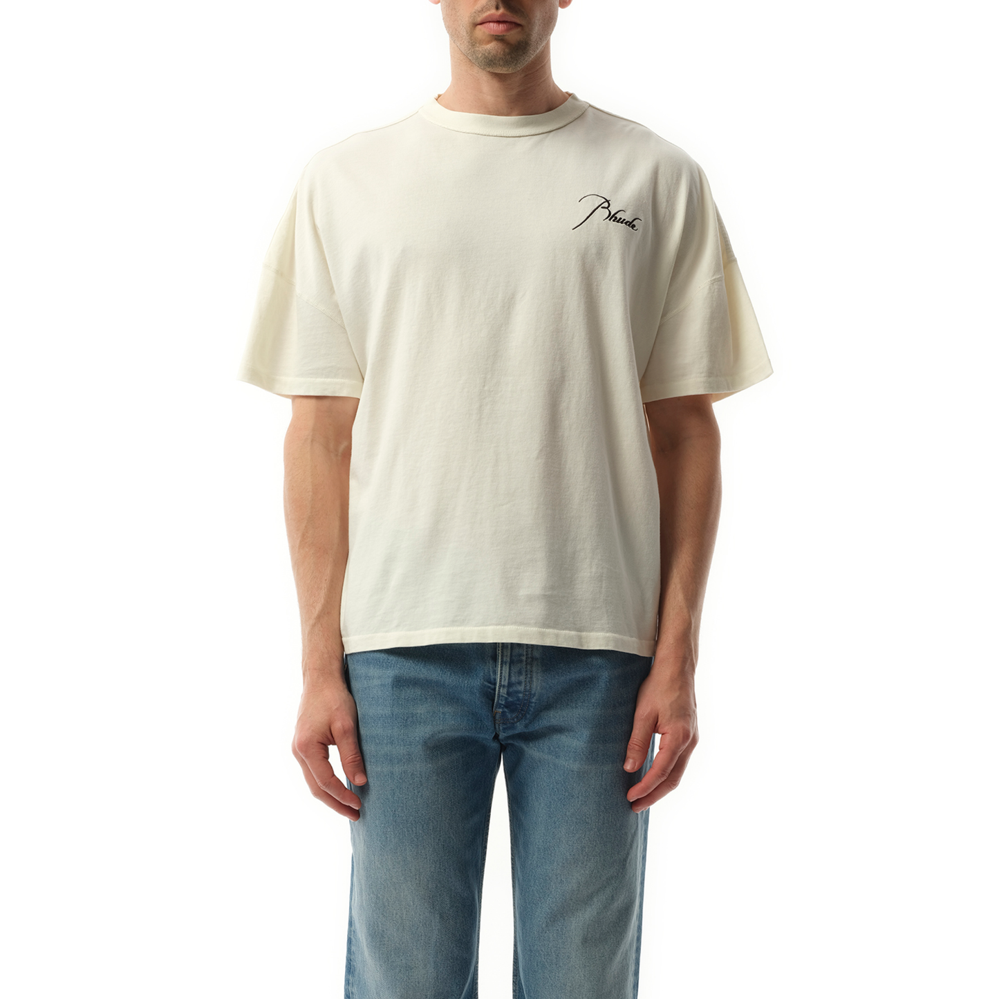 Rhude Reverse T-Shirt in Vintage White