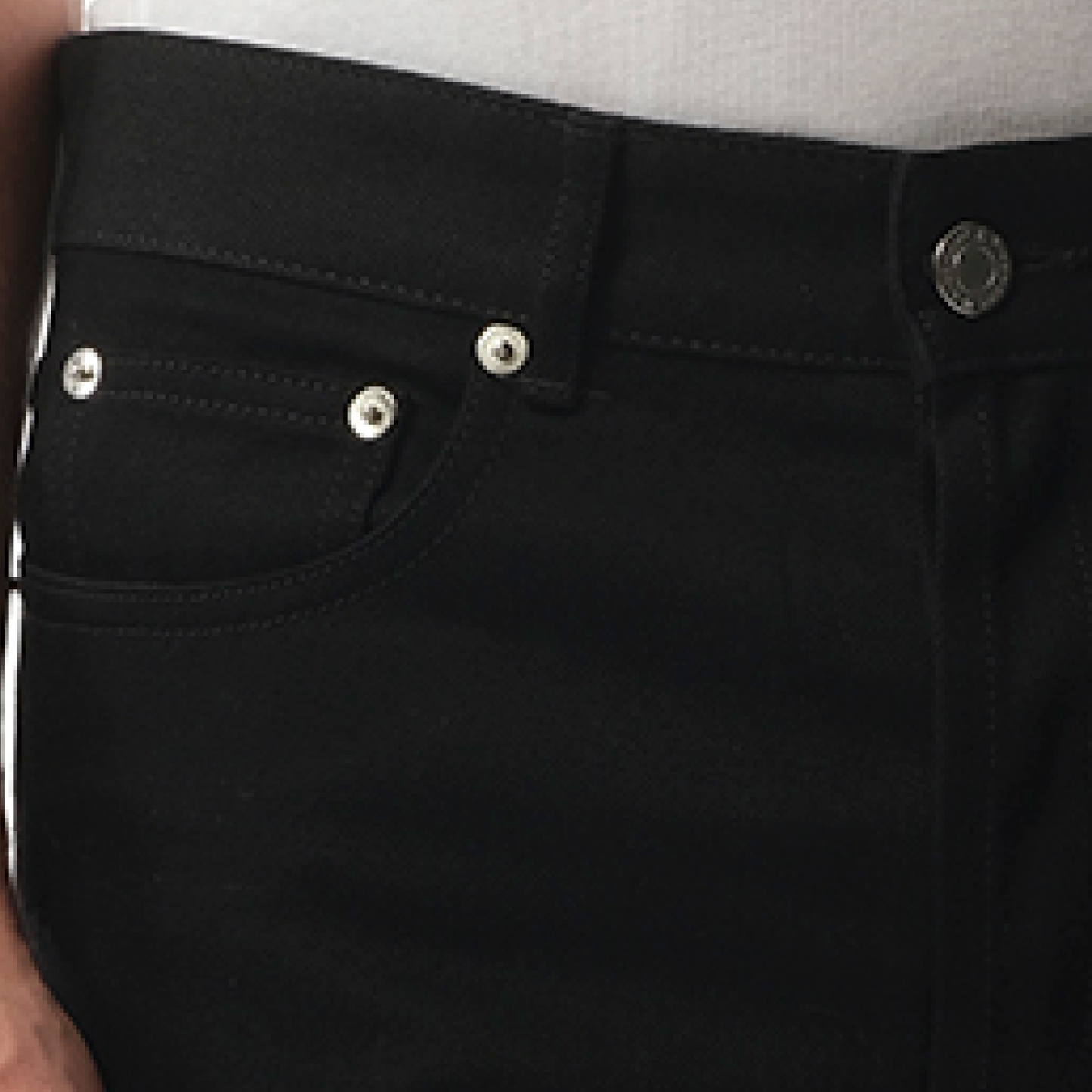 Pocket Stud Jeans in Black