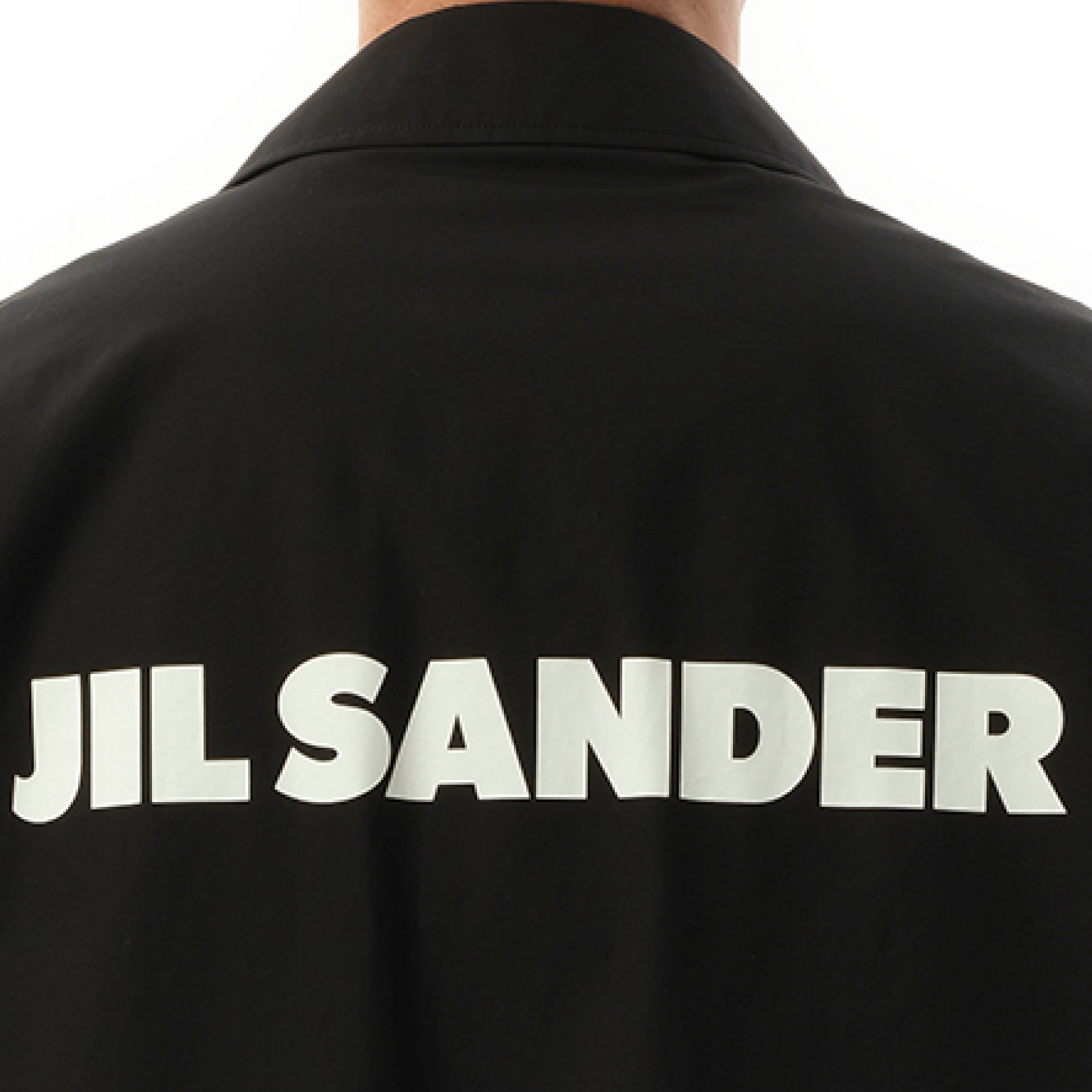 Jil Sander Logo Parka in Black