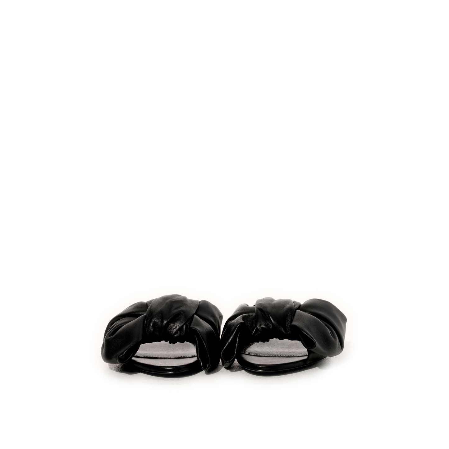 Lea Bow Flat Sandal in Black