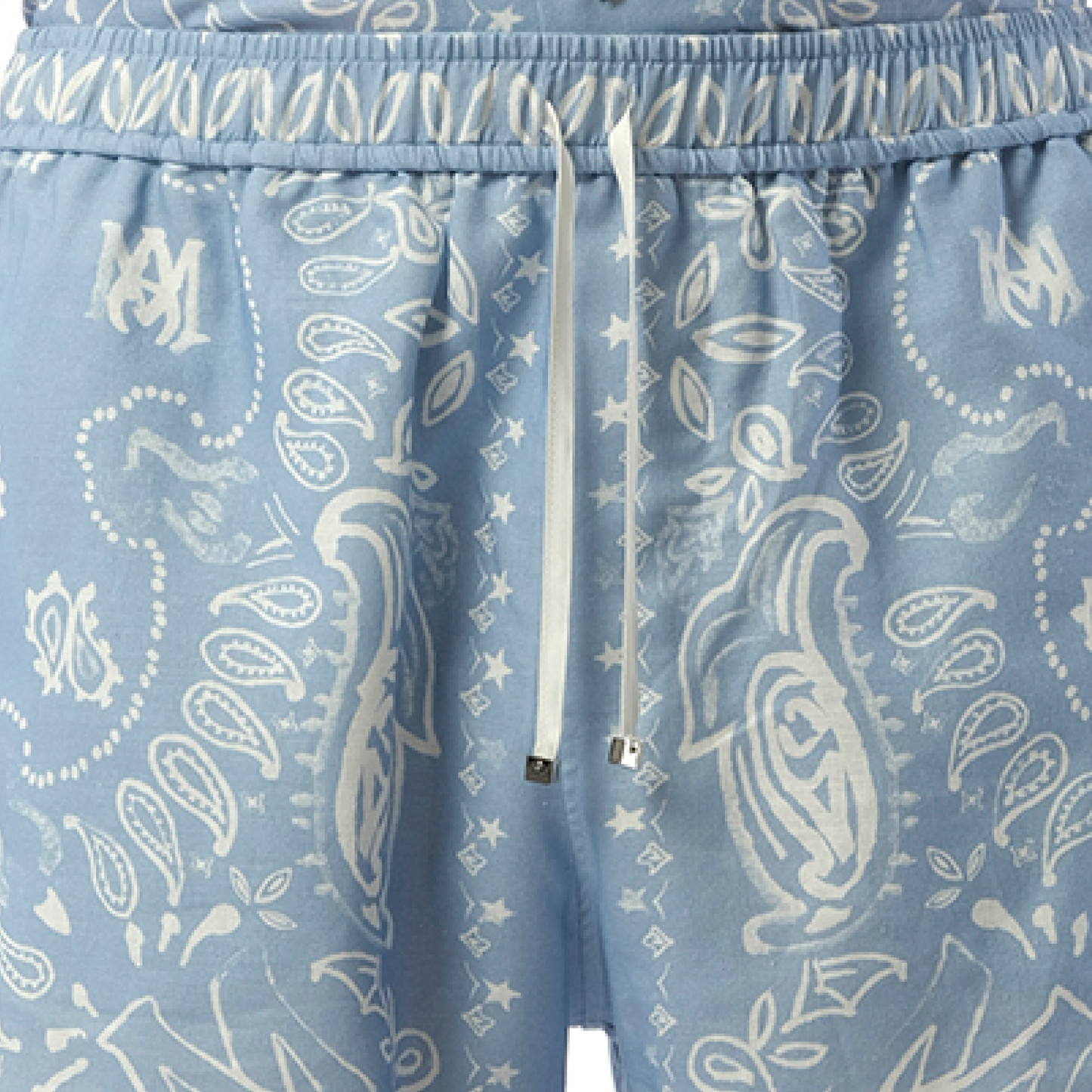 Bandana Watercolour Shorts in Cerulean