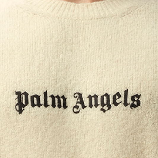 Classic Logo Sweater in Off White/Black