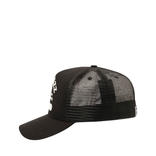 Jazz Wolf Trucker Hat in Black