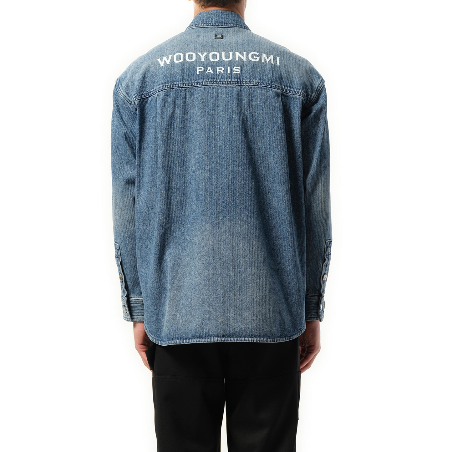 Logo Denim Shirt in Blue