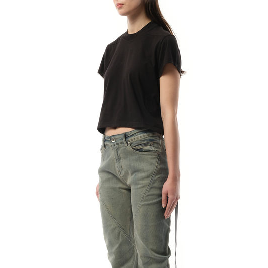 Cropped Small Level T-Shirt in Black