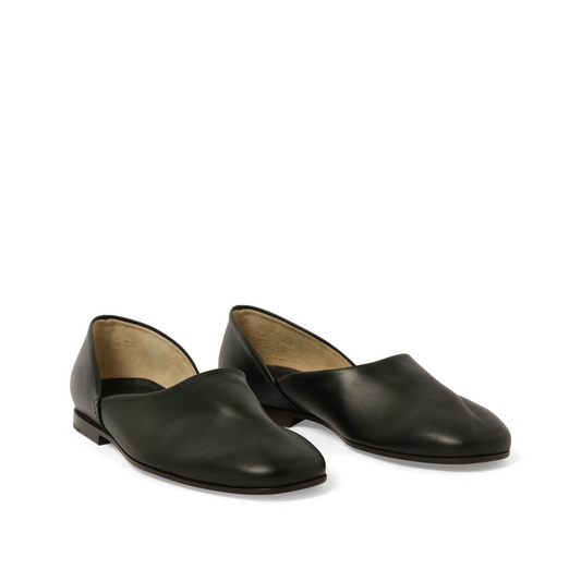 Grecian Slippers in Black