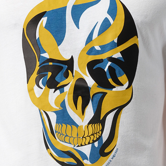 Abstract Skull T-Shirt in Multicolor