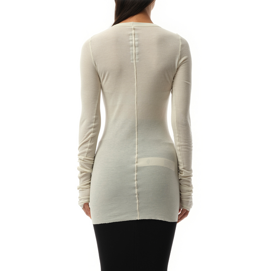 Rib Long Sleeve T-Shirt in Dinge