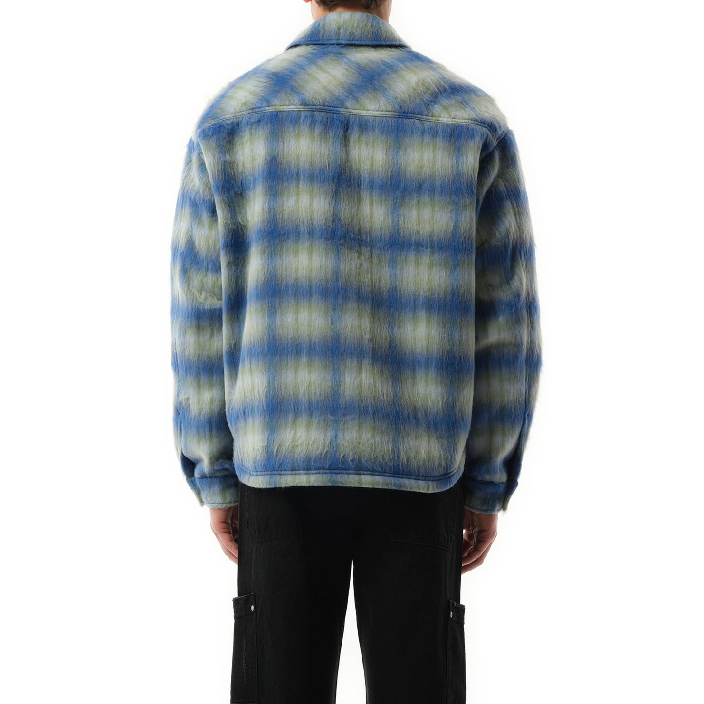 Textured Overshirt in Electric Blue