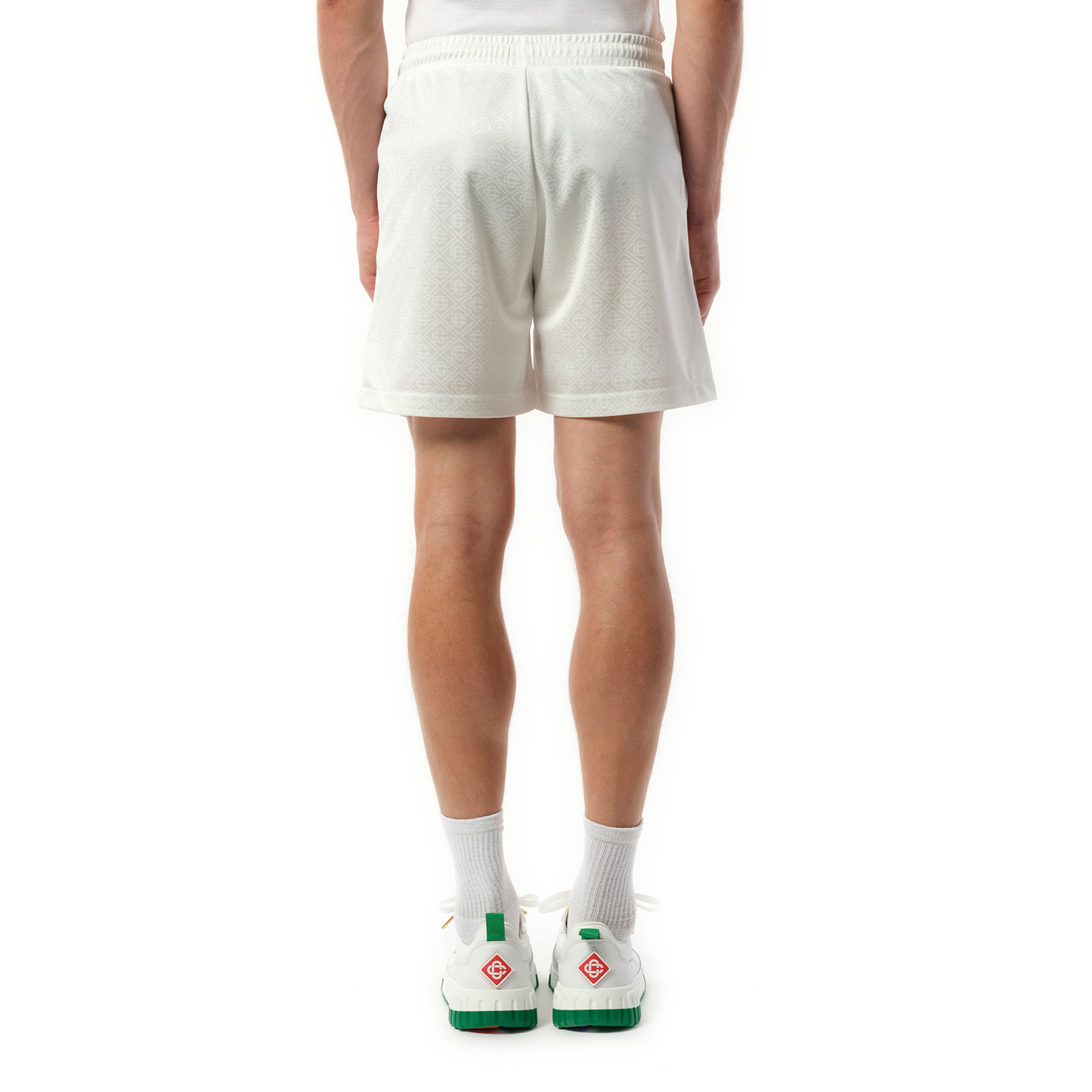 Football Shorts in Off White