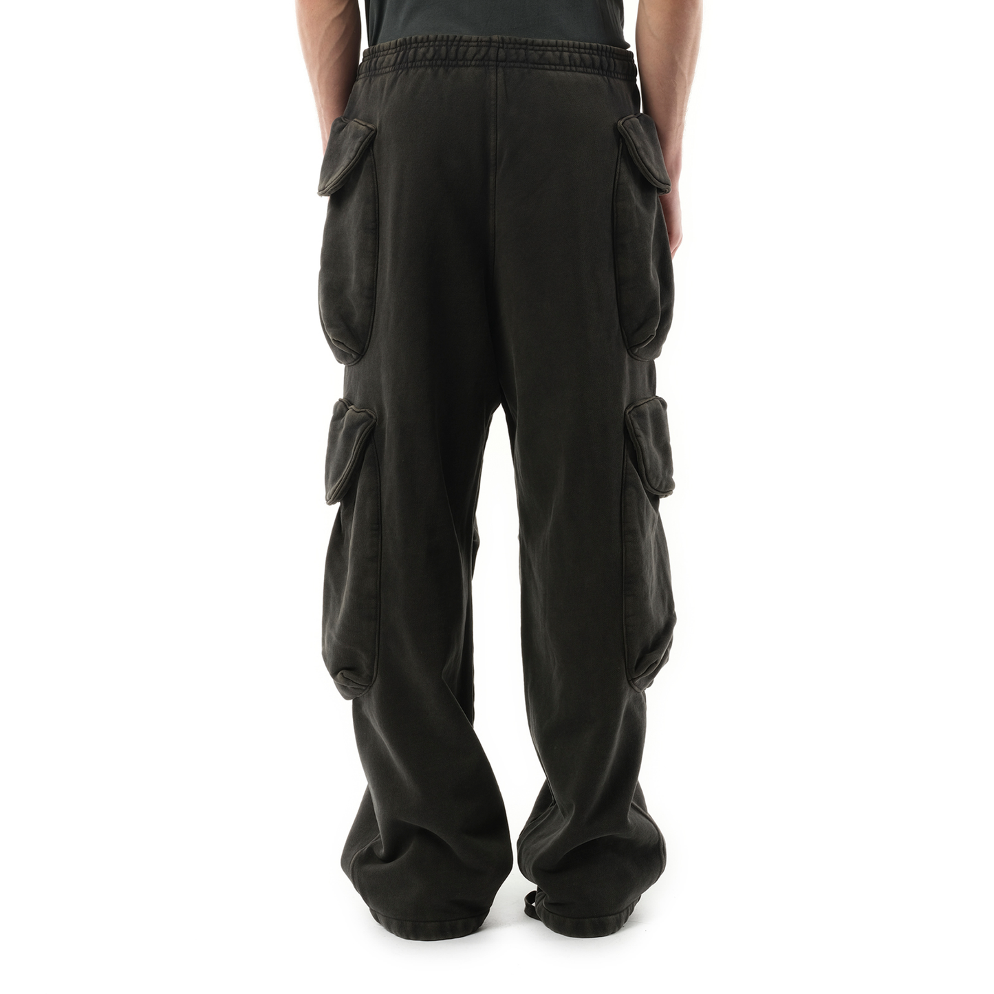 Heavy Gocar Sweatpants in Washed Black