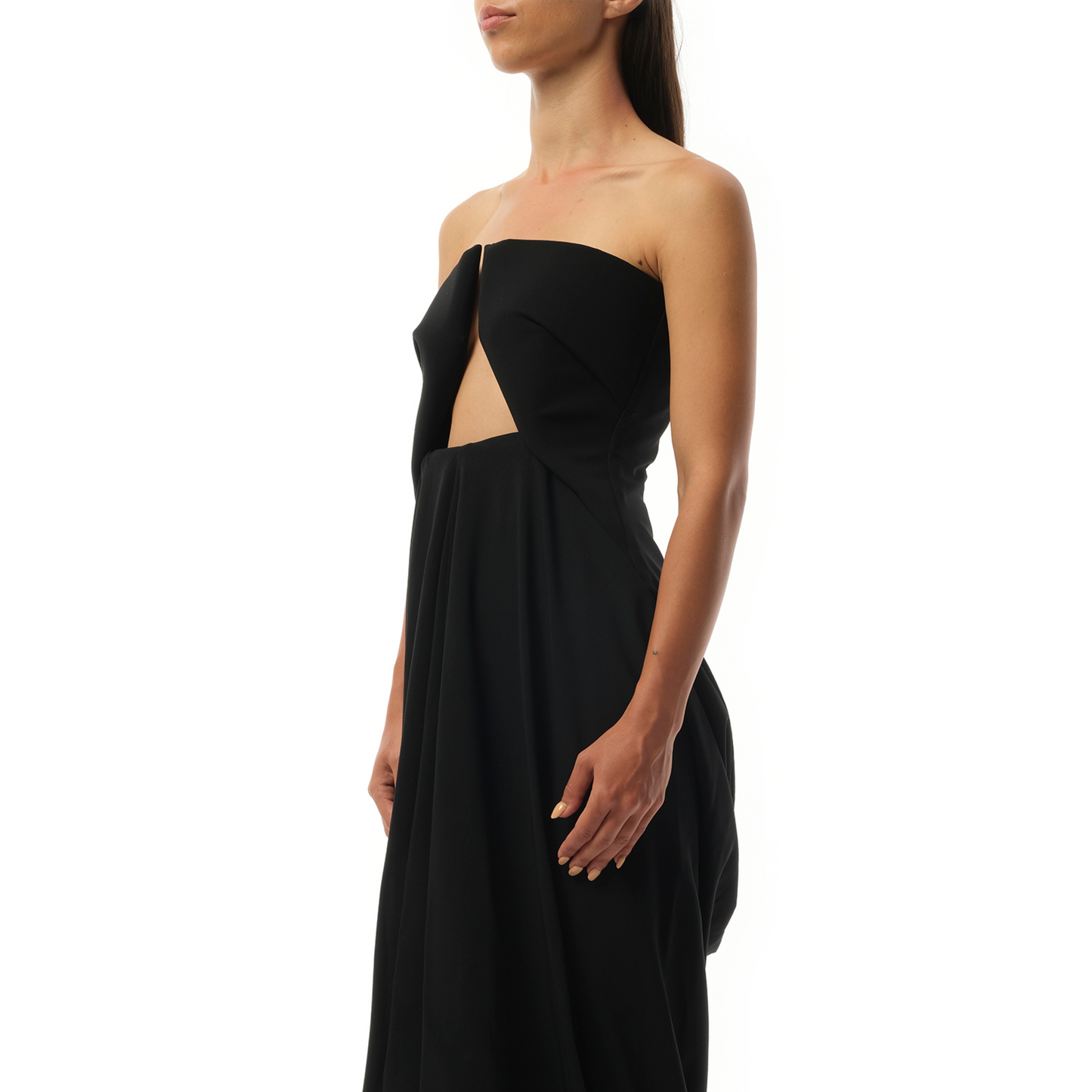 Amphora Prong Gown in Black