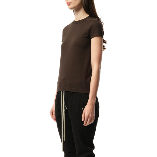 Cotton Jersey Cropped Level T-Shirt in Dark Dust