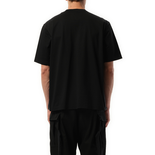 Cotton Jersey T-Shirt in Black