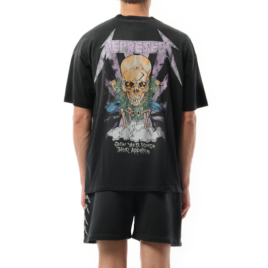 Metallica Justice T-Shirt in Stained Black