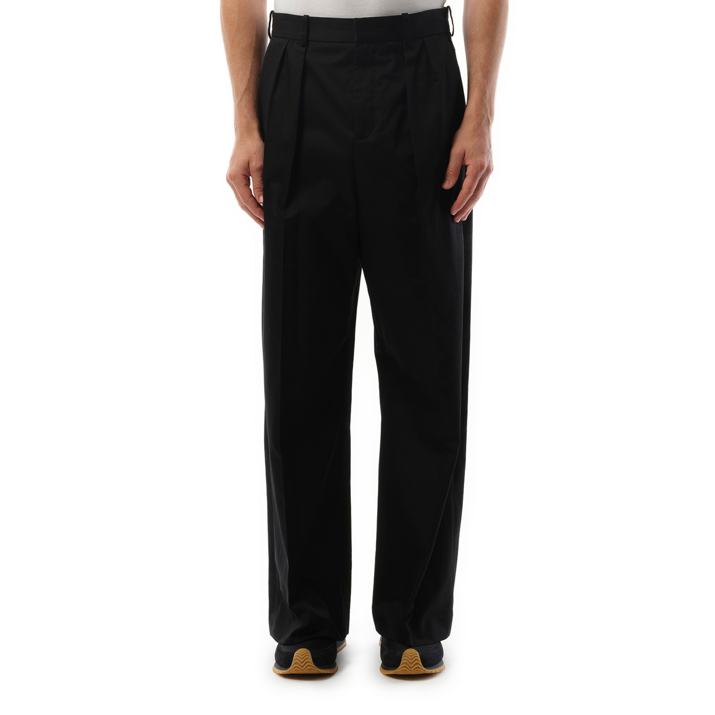 Pleated Trouser in Black