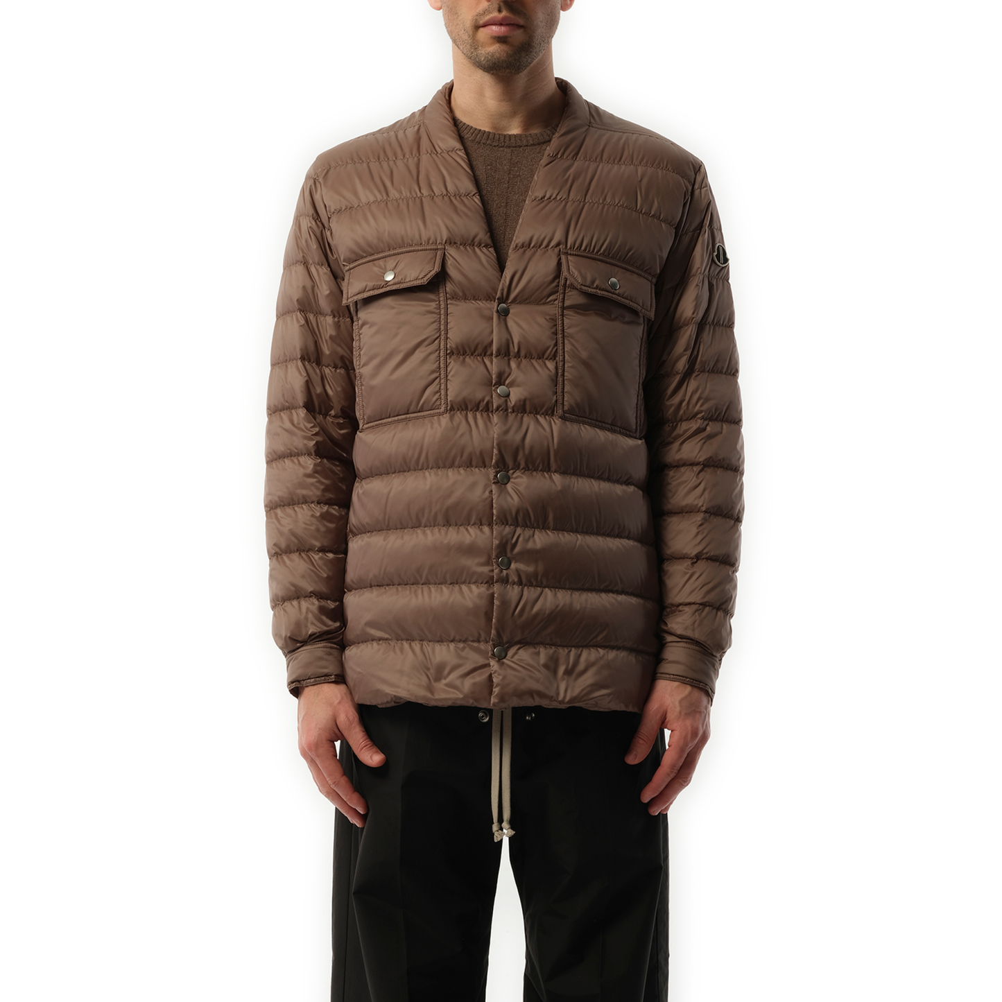 Rick Owens x Moncler Padded Outershirt in Dust