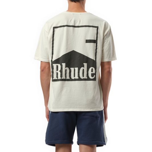 Rhude Chevron T-Shirt in Vintage White