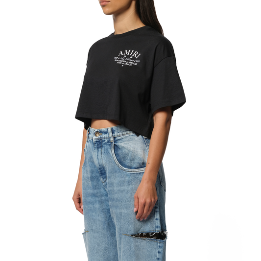 Arts District Cropped T-Shirt in Black