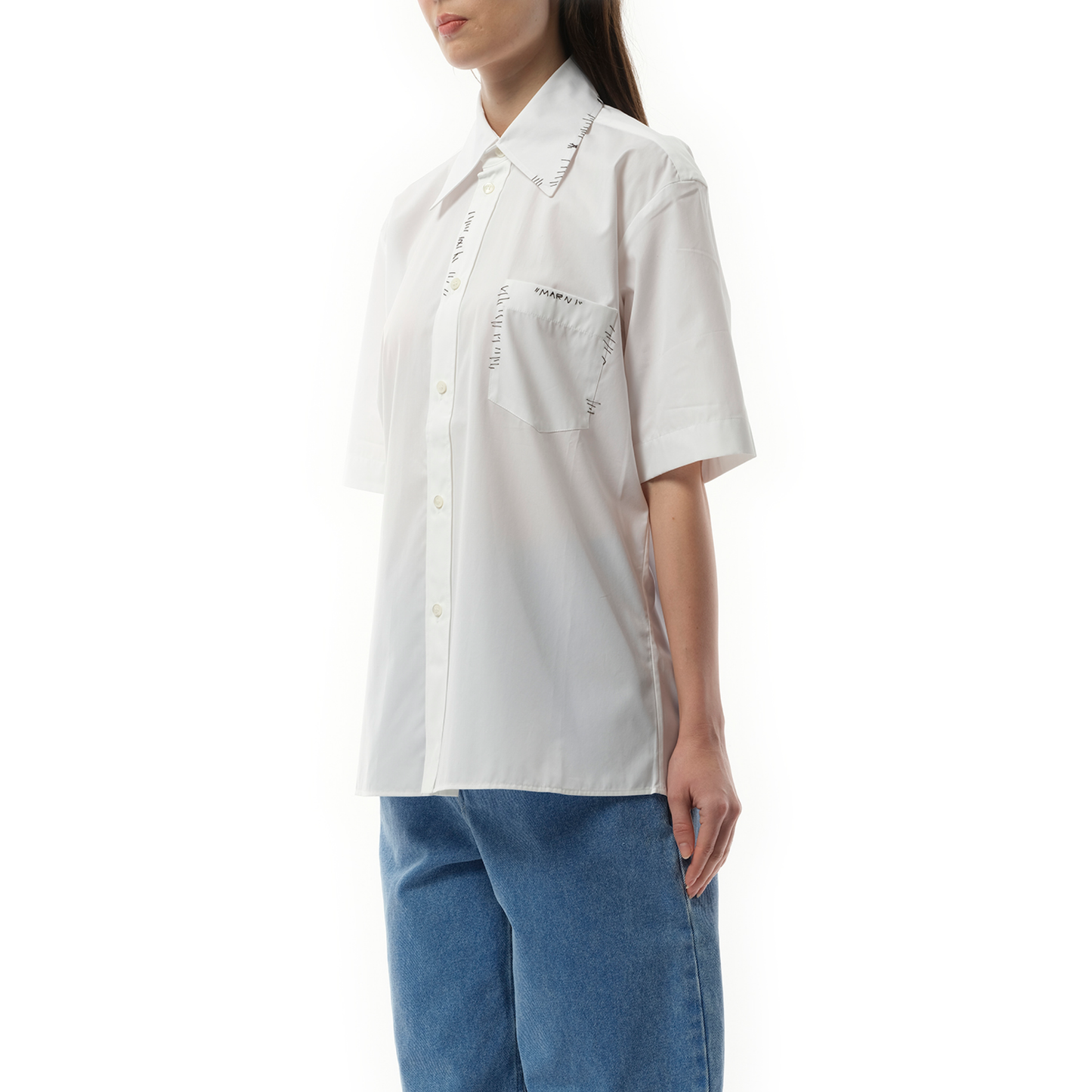 Short Sleeve Shirt in Lily White