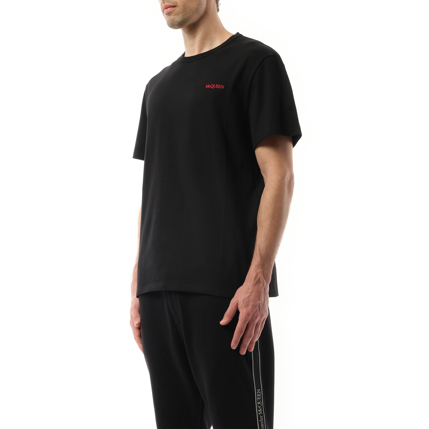 Mid Weight Jersey T-Shirt in Black/Black/Red