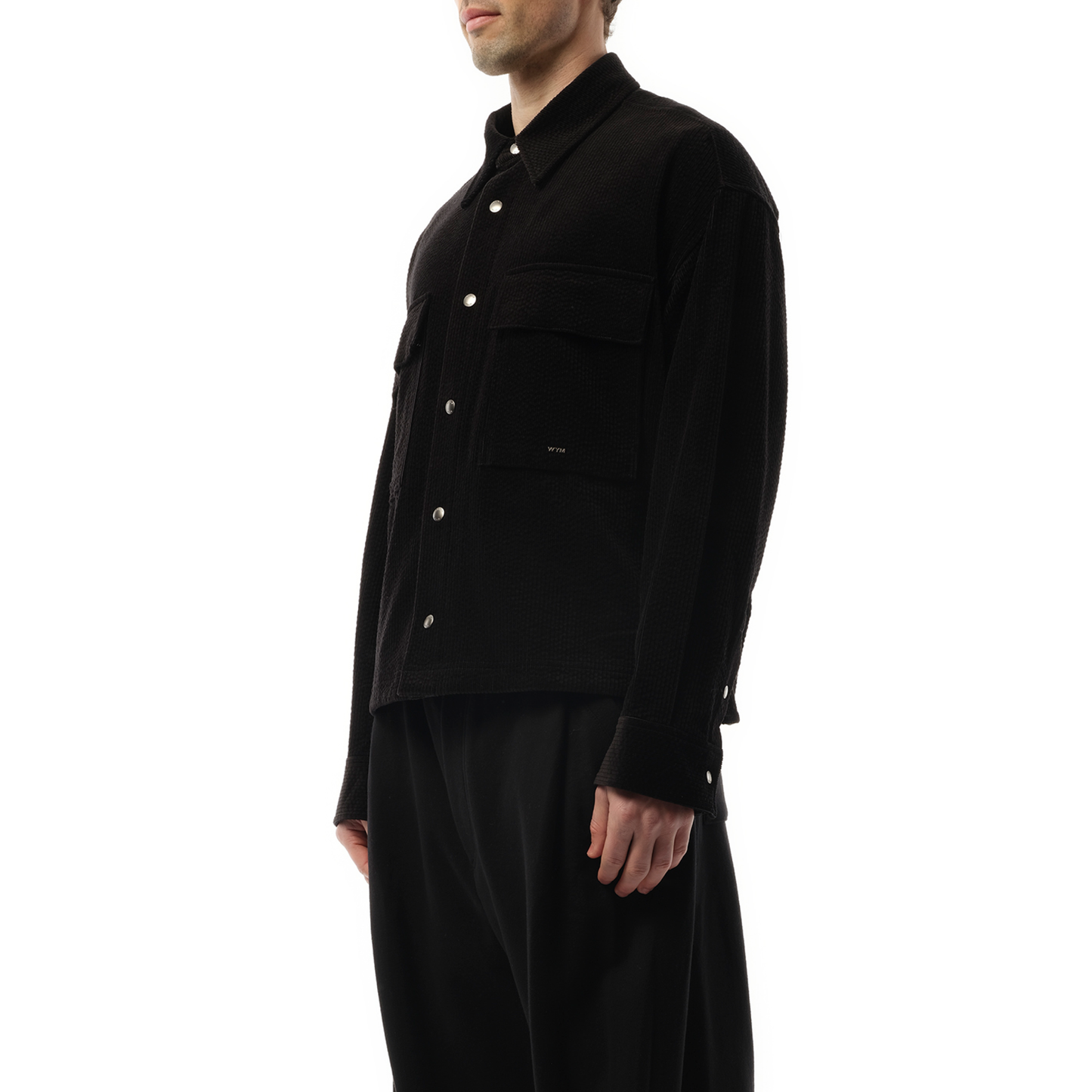 Corduroy Overshirt in Black