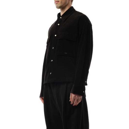 Corduroy Overshirt in Black